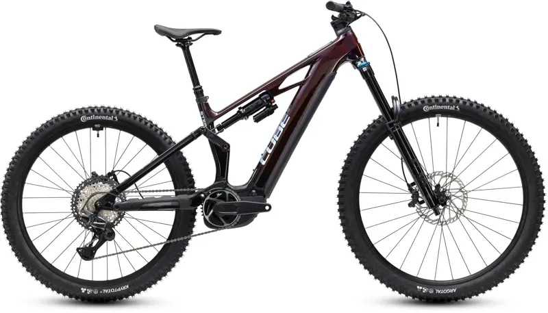 Cube Stereo Hybrid ONE77 HPC SLX 800 eMountain Bike in Liquid Red/Black
