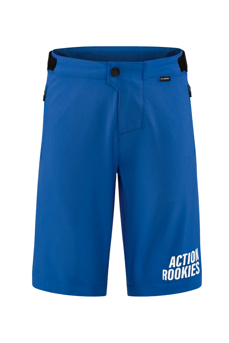 Cube Mtb Baggy Shorts Rookie X Actionteam Incl. Liner Shorts In Blue