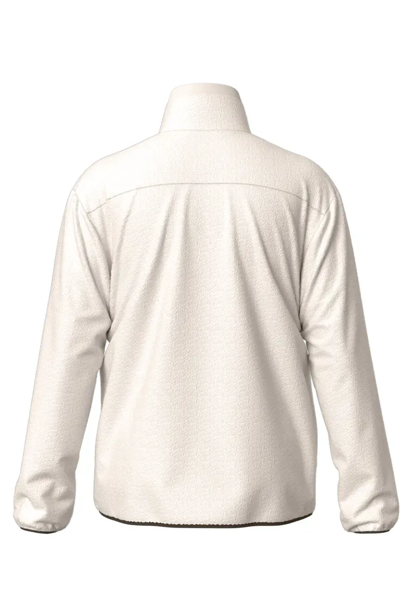 Cube Fleece Jacket in Beige-1