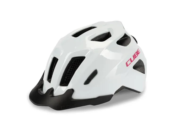 Cube Helmet Fink In Flash White/Pink