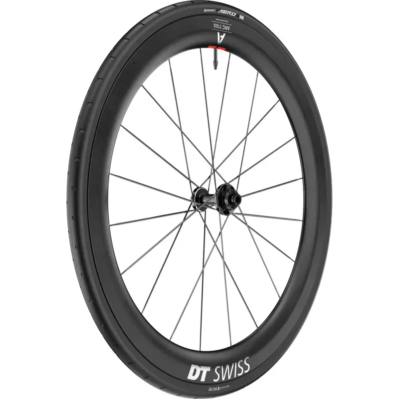 DT Swiss Arc 1100 Wide Dicut 55 700c 622 100x12mmTA Wheel in Black