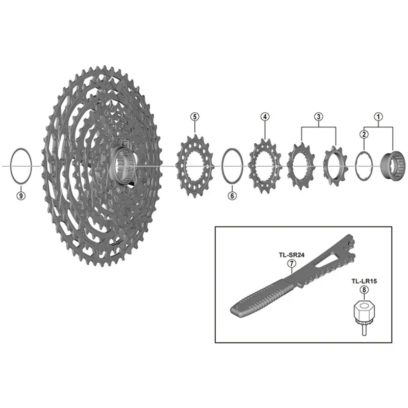 SPRE CSM9100 Sprocket Wheel 10T and 12T Silver one size