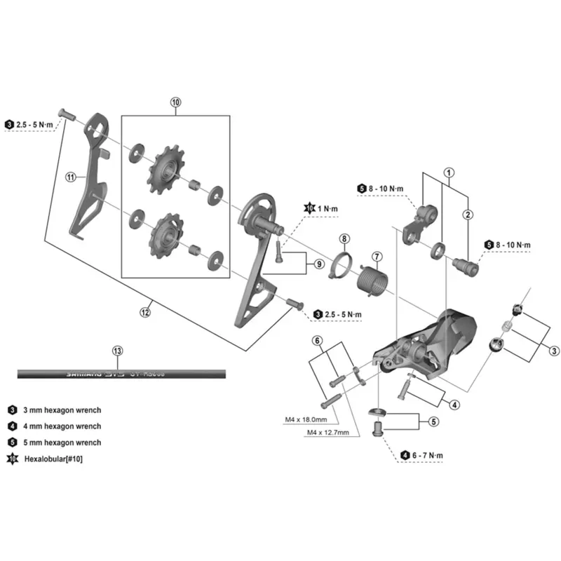 SPRE RDR7000 Pulley Set Black/ Silver one size-1