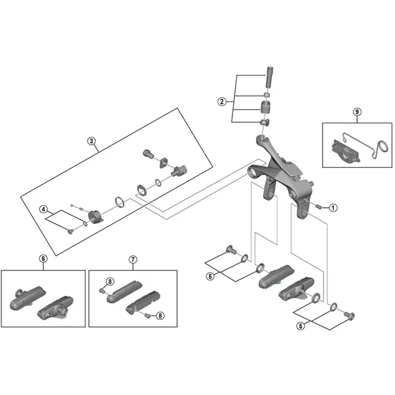 BRBX BR-R7000 R55C4 Cart Type PR BK Black pair-1